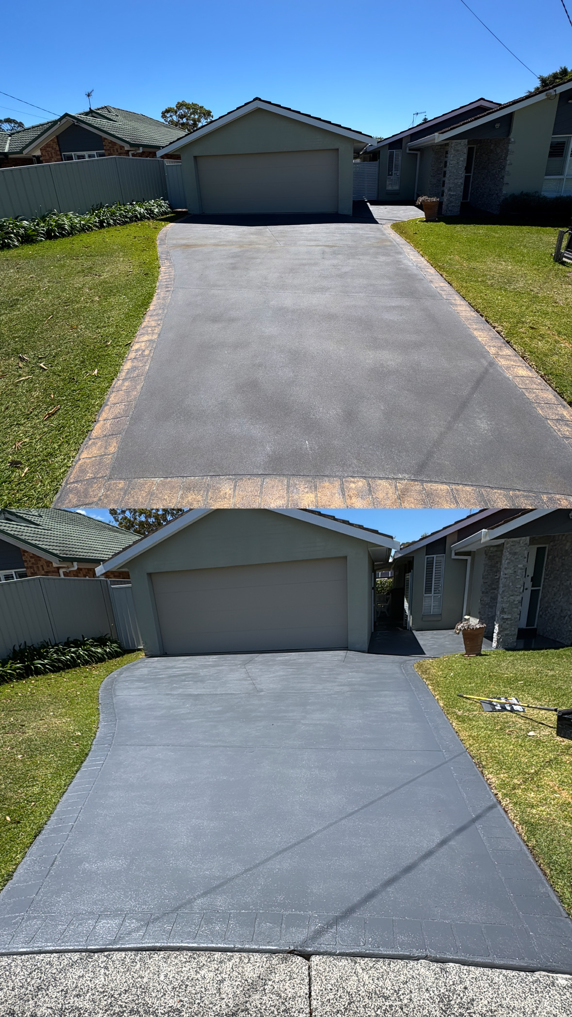 Driveway + brick borders · Erina